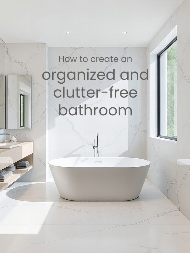 How to create an organized and clutter-free bathroom